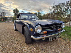 1974 SAPHIRE BLUE TRIUMPH TR6 CR WITH OVERDRIVE