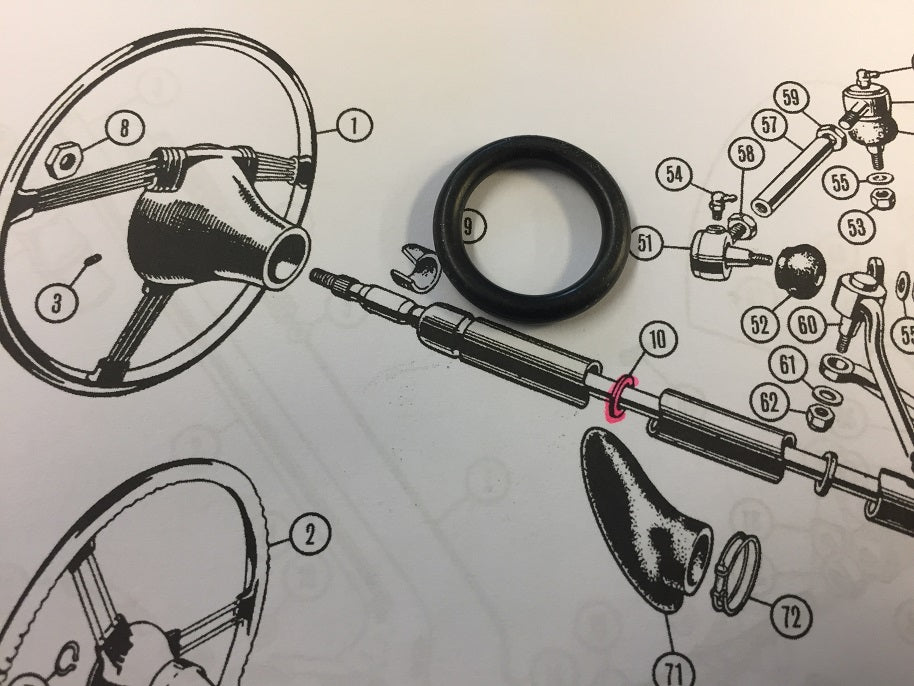 TR2-3A STEERING COLUMN ANTI RATTLE RING – TRGB