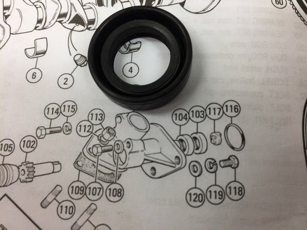 DISTRIBUTOR PEDESTAL SEAL FOR INJECTION MODELS