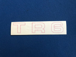 TR6 REAR WING MOTIF IN RED