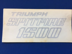 TRIUMPH SPITFIRE 1500 BOOT DECAL IN BLACK