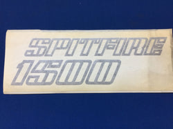 TRIUMPH SPITFIRE 1500 BOOT DECAL IN SILVER