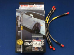 TR2-3 STAINLESS STEEL BRAIDED BRAKE HOSE SET (LOCKHEED SYSTEM)