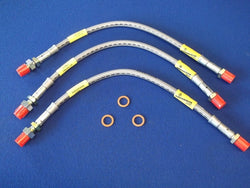 STAINLESS BRAKE HOSE KIT TR3/4 (3 HOSES)