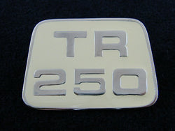 TR250 BONNET BADGE