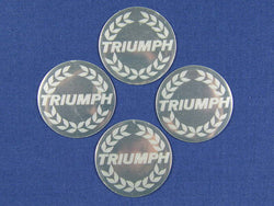 WHEEL CENTRE BADGE ENGRAVED WITH LAUREL LEAF (X4)